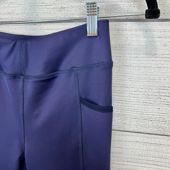 Dover Saddlery Girl's Stride Magna Navy Riding Thighs Leggings Size Large - Picture 5 of 9